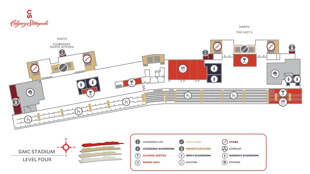 GMC Stadium Level Four map