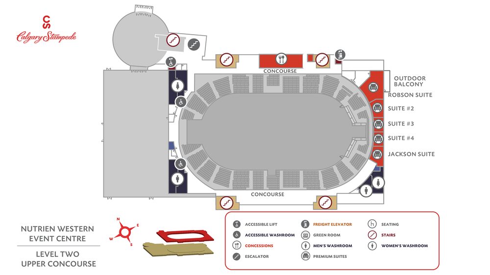 Nutrien Western Event Centre Level Two map